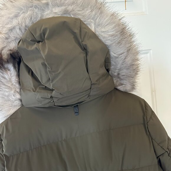 DKNY Women's Faux-Fur-Trim Hooded Maxi Puffer Coat - Picture 7 of 7